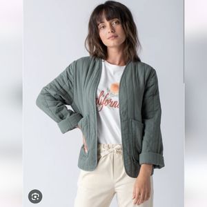 Margaret O'Leary Cotton Quilted Jacket in Sage